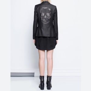 NWOT ZADIG & VOLTAIRE VEDAX CUSTO skull Blazer